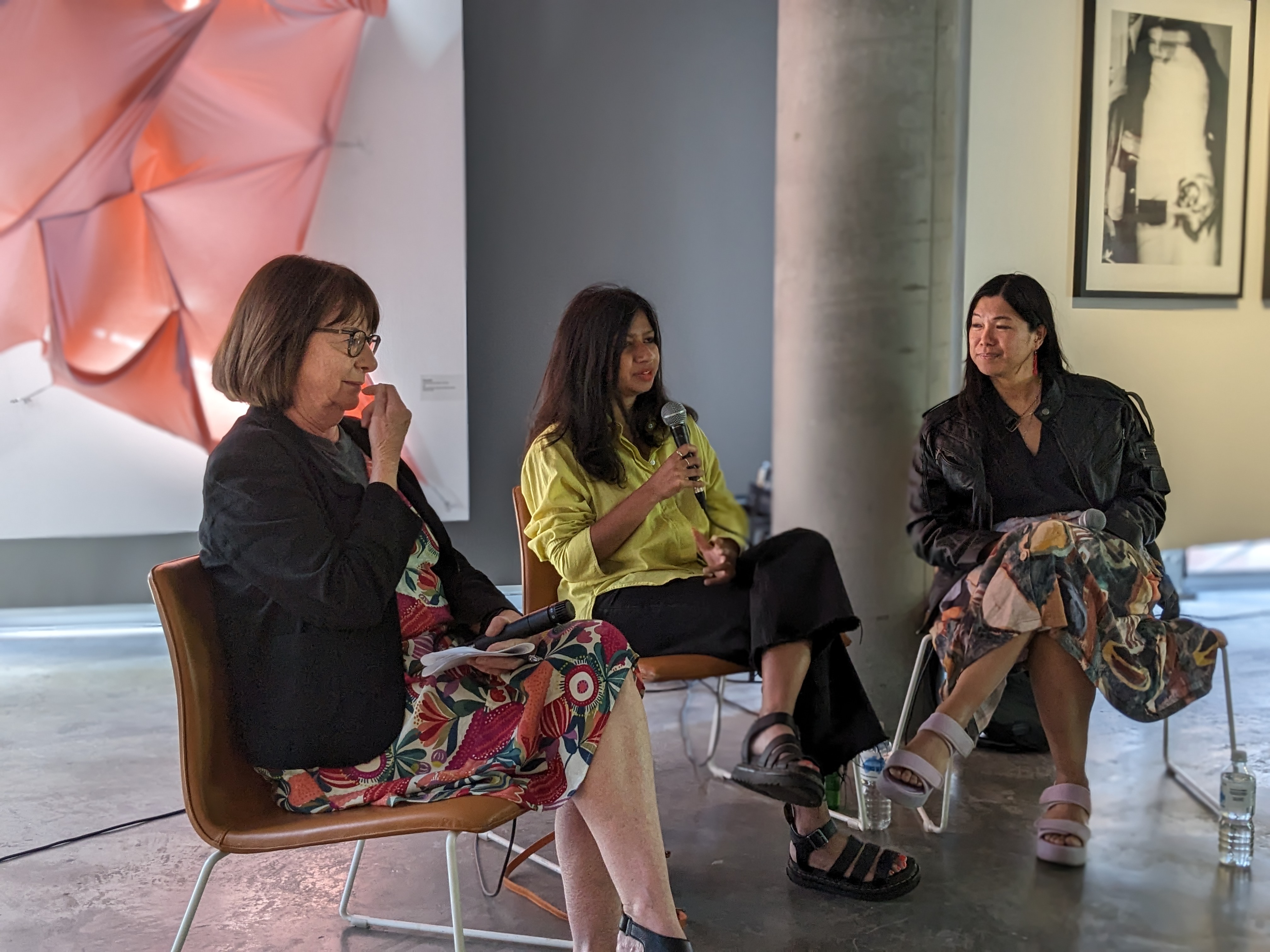 Toni Ross, Neha Kale and Mariam Arcilla at Verge Gallery