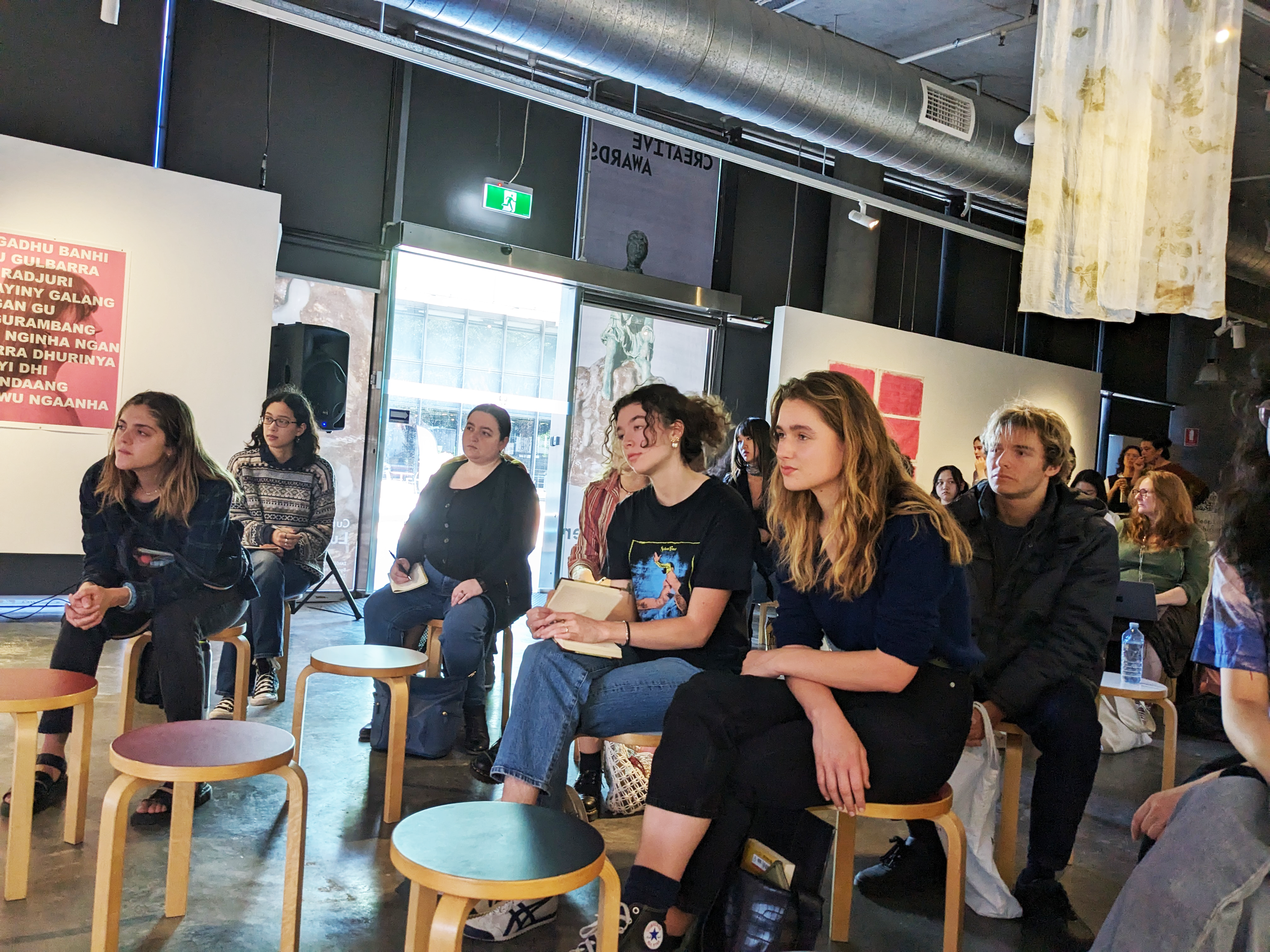 The audience at Verge Gallery