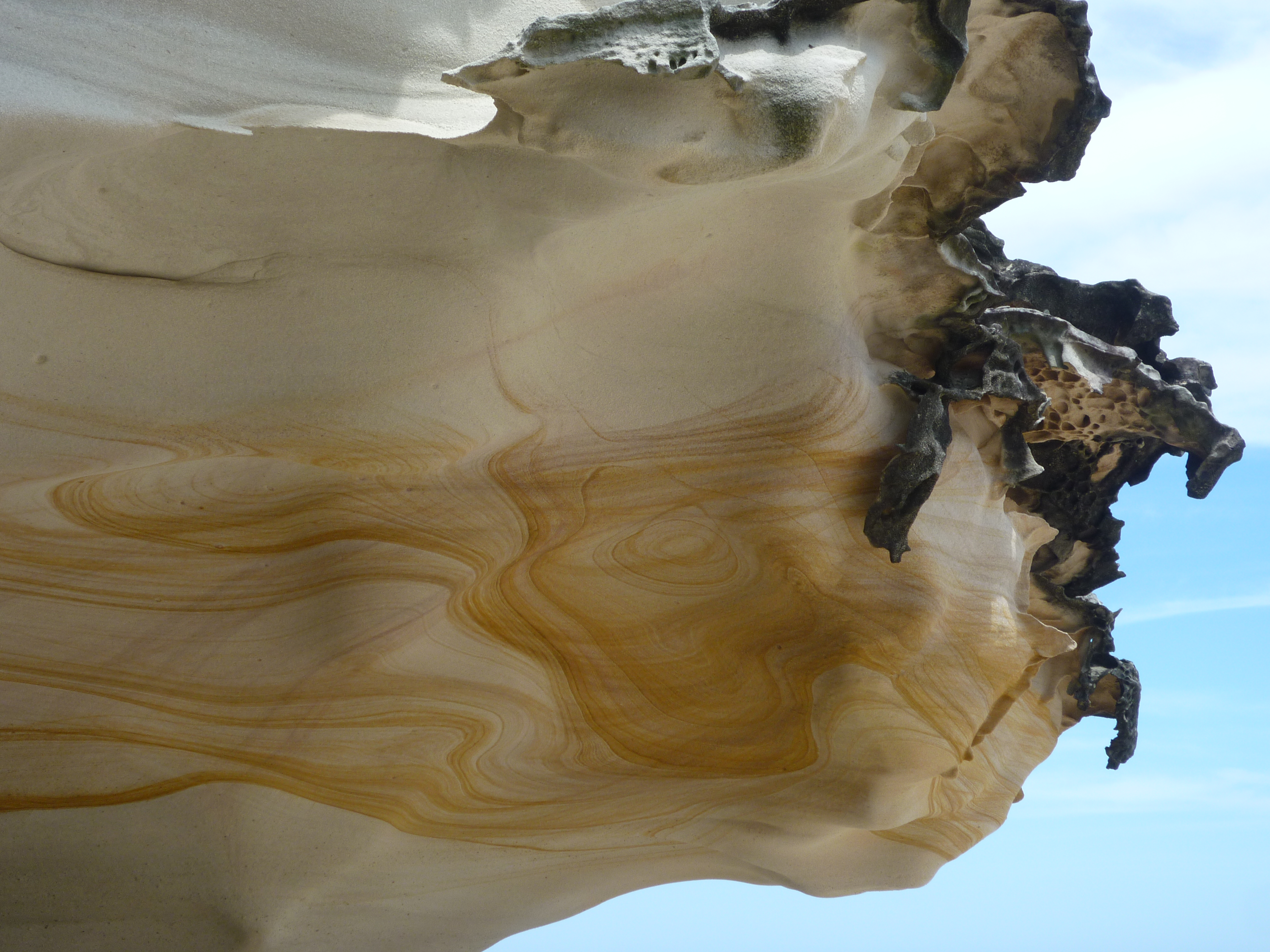 A sandstone formation at Tamara Beach, Sydney