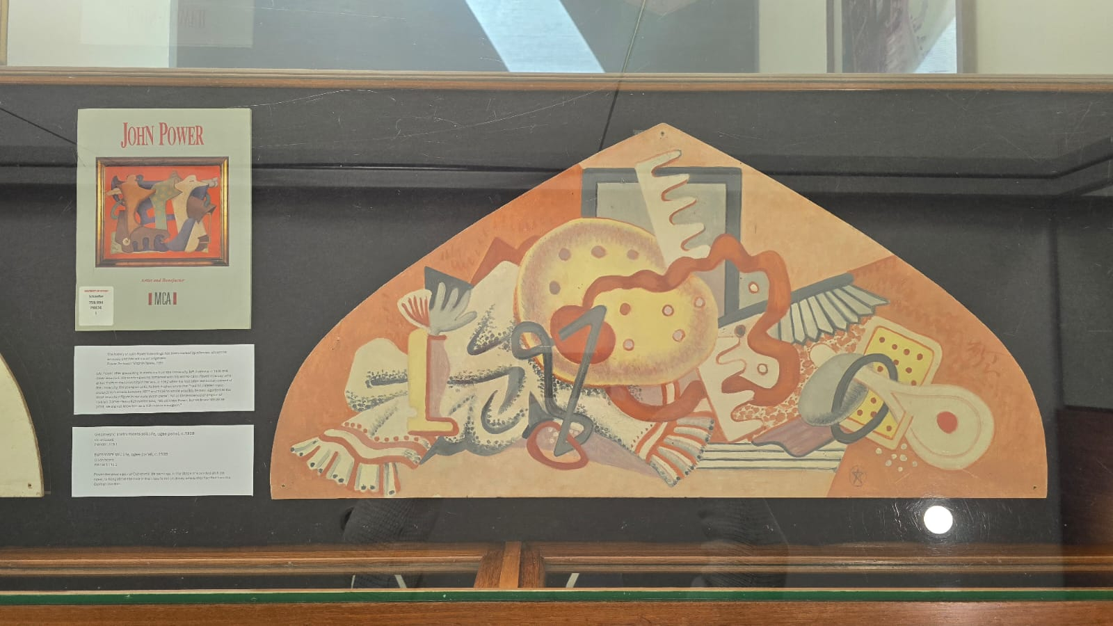 Geometric instruments still life, ogee panel, c.1939